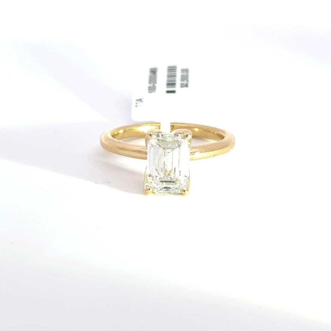 2.04 CTW Emerald-Cut Lab Grown Diamond Engagement Ring