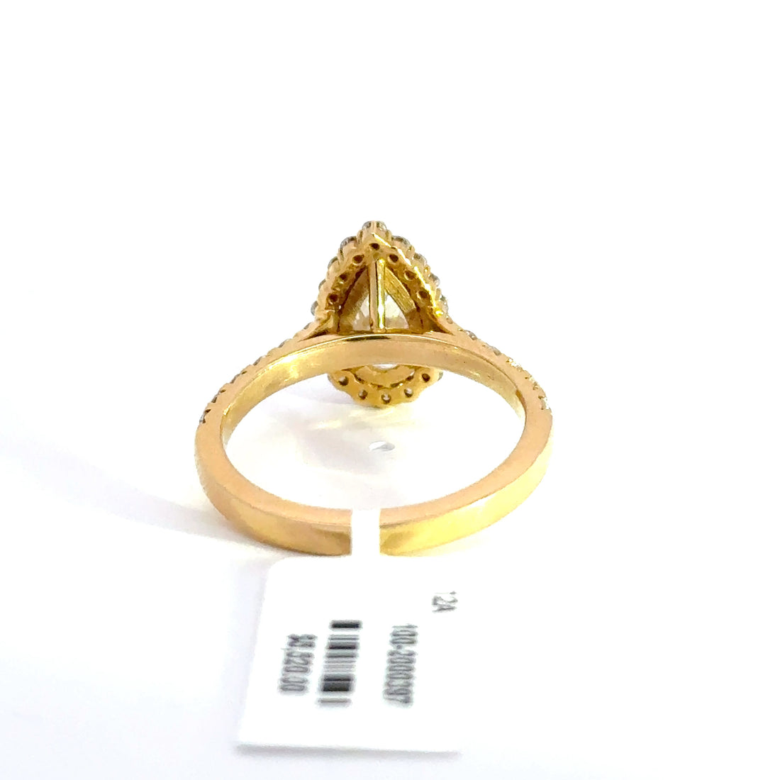 3.08 CTW Pear-Cut Lab Grown Diamond Engagement Ring