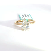 2.13 CTW Pear-Cut Lab Grown Diamond Engagement Ring view 2