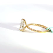 2.13 CTW Pear-Cut Lab Grown Diamond Engagement Ring view 3