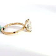 2.13 CTW Pear-Cut Lab Grown Diamond Engagement Ring view 5