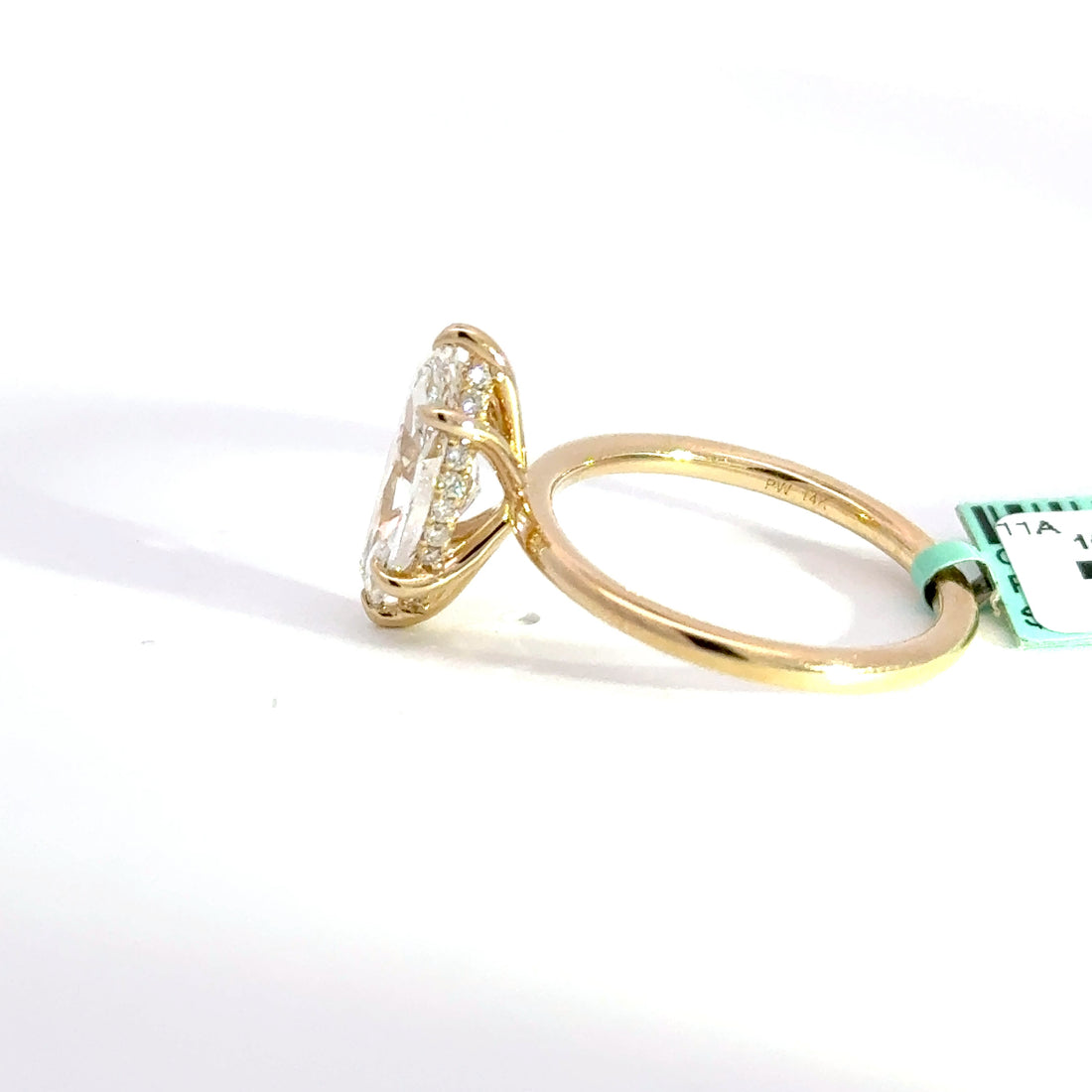 2.17 CTW Marquise-Cut Lab Grown Diamond Engagement Ring