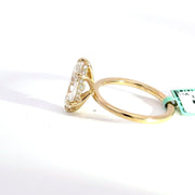 2.17 CTW Marquise-Cut Lab Grown Diamond Engagement Ring view 3
