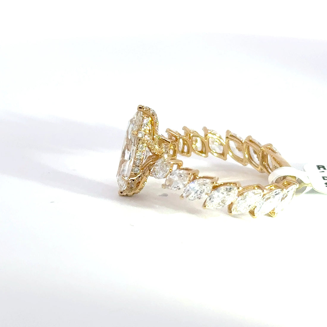 4.30 CTW Marquise-Cut Lab Grown Diamond Engagement Ring