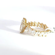 4.30 CTW Marquise-Cut Lab Grown Diamond Engagement Ring view 3