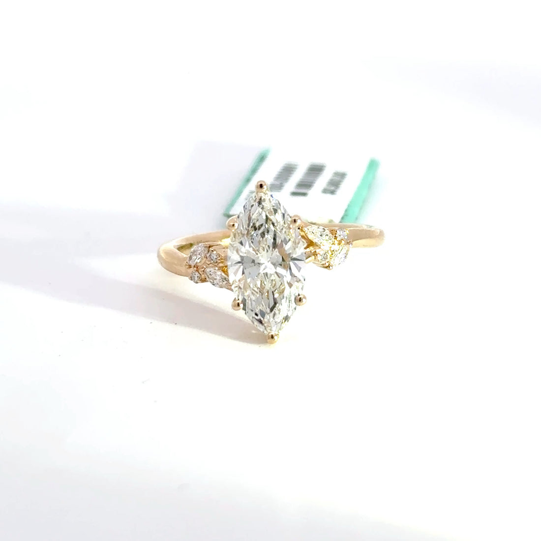 2.16 CTW Marquise-Cut Lab Grown Diamond Engagement Ring