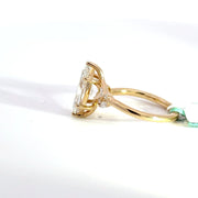 2.16 CTW Marquise-Cut Lab Grown Diamond Engagement Ring view 3