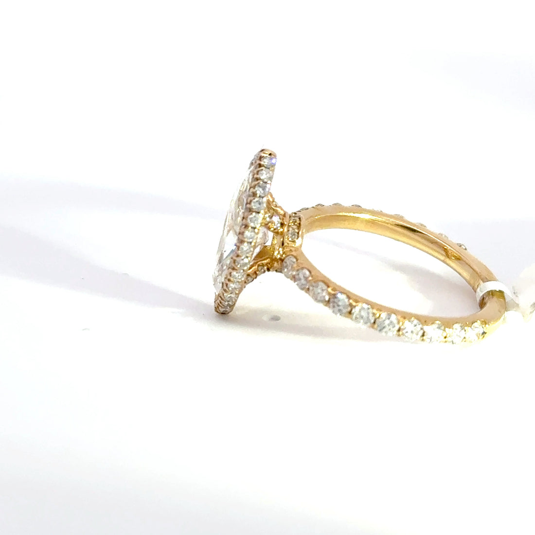 3.33 CTW Marquise-Cut Lab Grown Diamond Engagement Ring