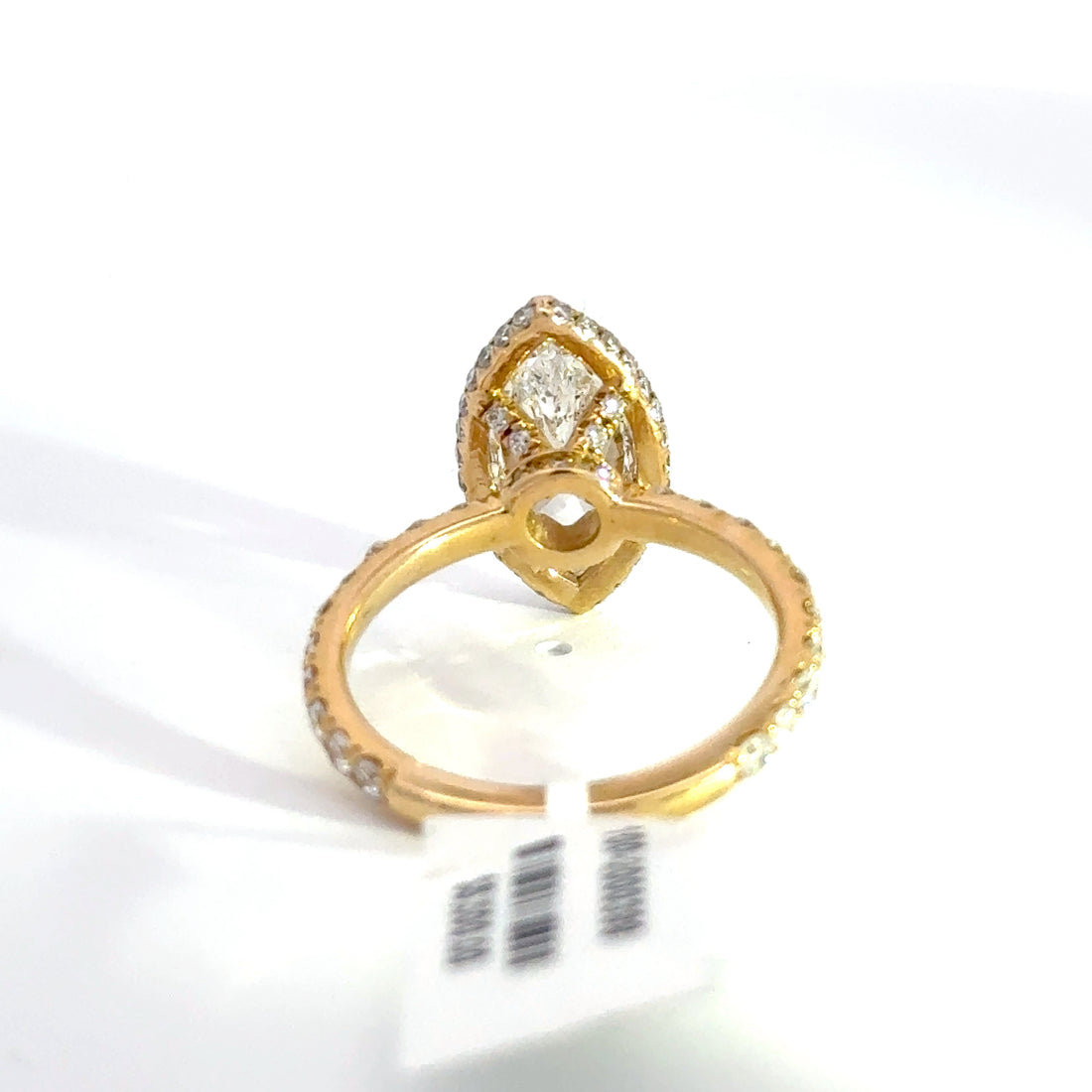 3.33 CTW Marquise-Cut Lab Grown Diamond Engagement Ring