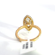 3.33 CTW Marquise-Cut Lab Grown Diamond Engagement Ring view 4