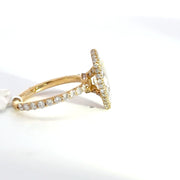 3.33 CTW Marquise-Cut Lab Grown Diamond Engagement Ring view 5