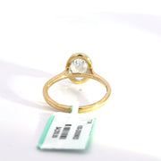 2.03 CTW Oval-Cut Lab Grown Diamond Engagement Ring view 4