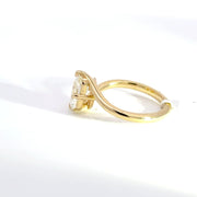 2.00 CTW Emerald-Cut Lab Grown Diamond Engagement Ring view 3