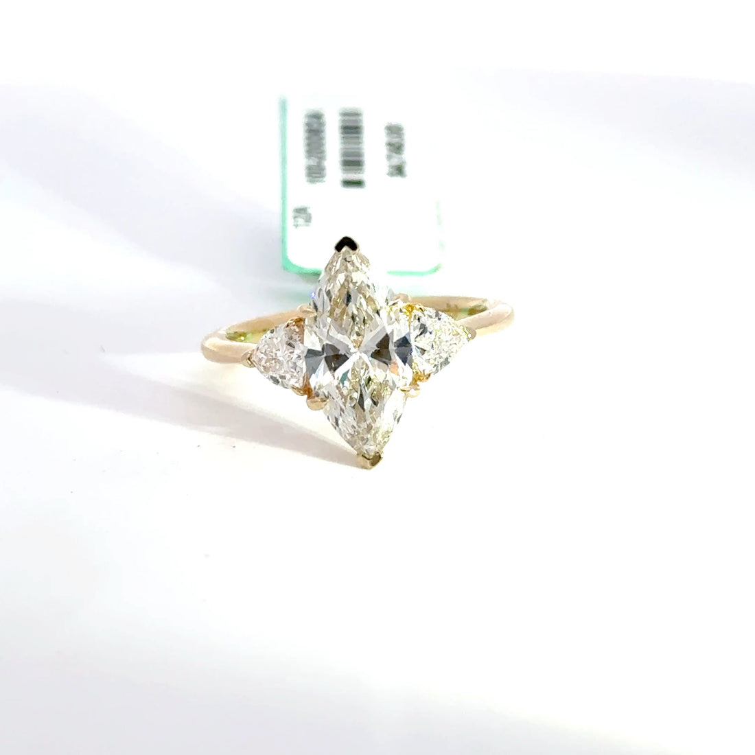 3.09 CTW Marquise-Cut Lab Grown Diamond Engagement Ring