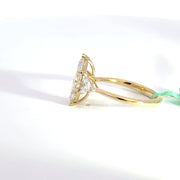 3.09 CTW Marquise-Cut Lab Grown Diamond Engagement Ring view 3