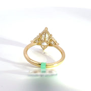 3.09 CTW Marquise-Cut Lab Grown Diamond Engagement Ring view 4