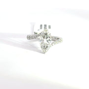2.63 CTW Marquise-Cut Lab Grown Diamond Engagement Ring view 2