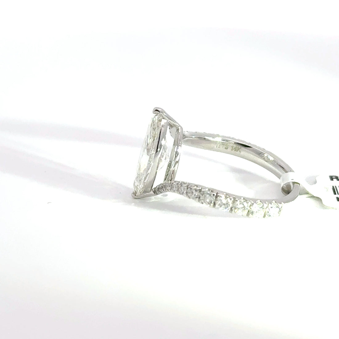 2.63 CTW Marquise-Cut Lab Grown Diamond Engagement Ring