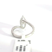 2.63 CTW Marquise-Cut Lab Grown Diamond Engagement Ring view 4