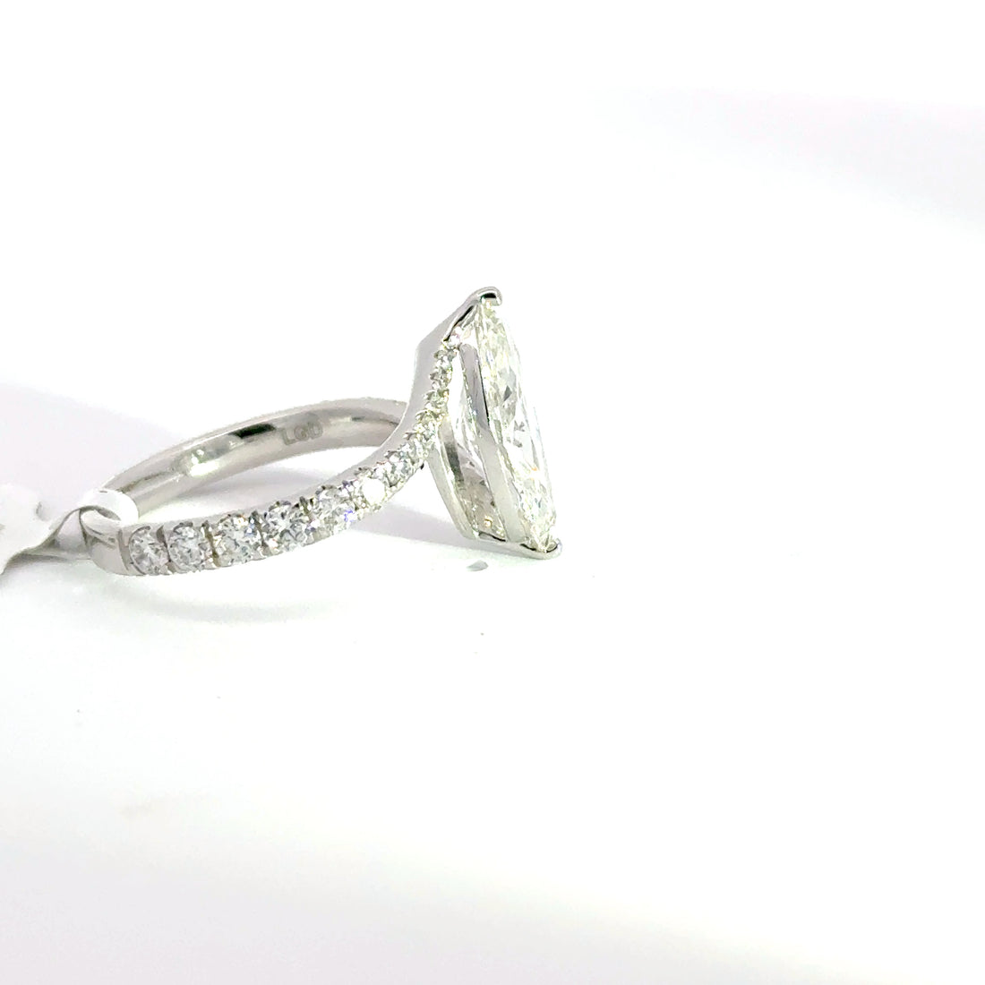 2.63 CTW Marquise-Cut Lab Grown Diamond Engagement Ring