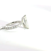 2.63 CTW Marquise-Cut Lab Grown Diamond Engagement Ring view 5