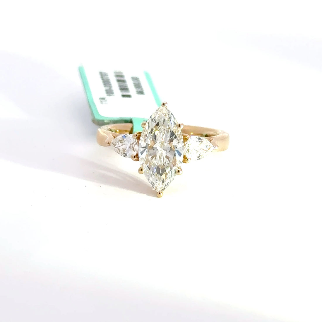 2.55 CTW Marquise-Cut Lab Grown Diamond Engagement Ring