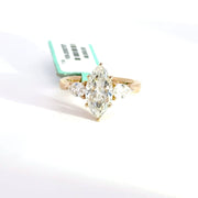2.55 CTW Marquise-Cut Lab Grown Diamond Engagement Ring view 2