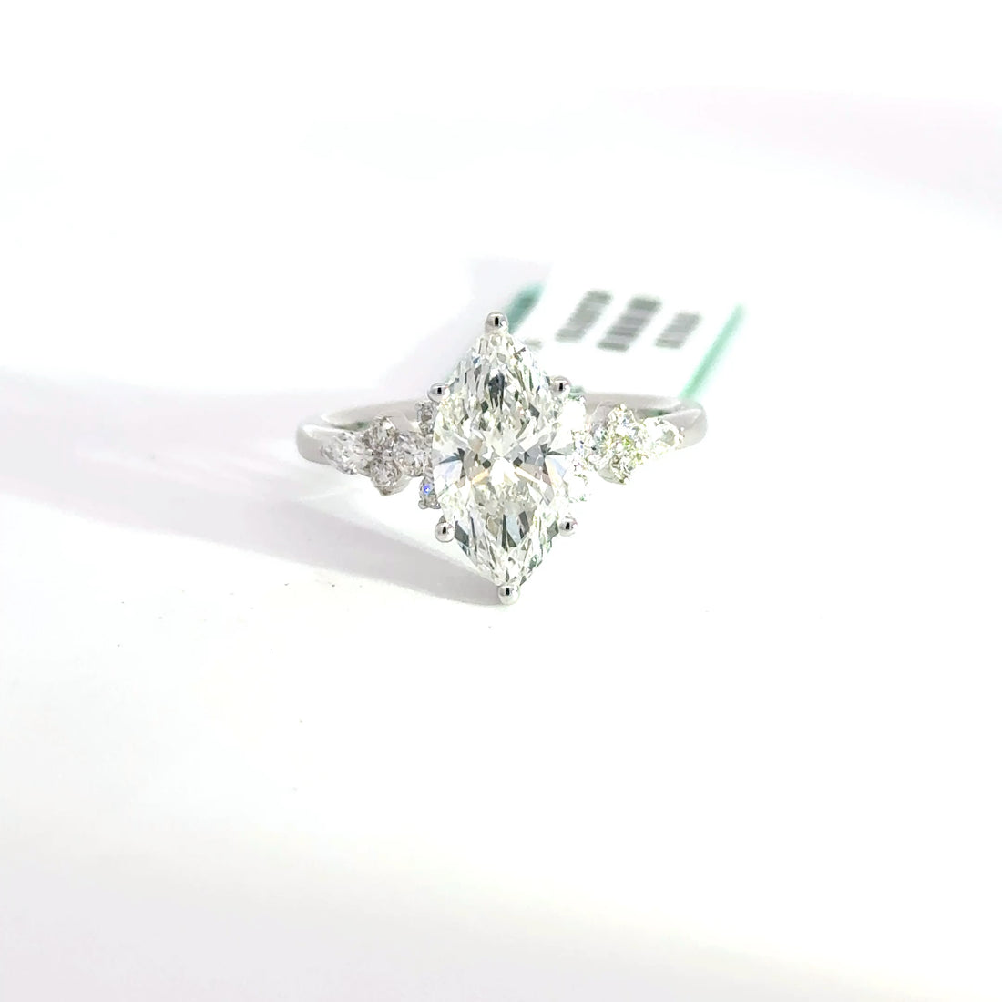 2.36 CTW Marquise-Cut Lab Grown Diamond Engagement Ring