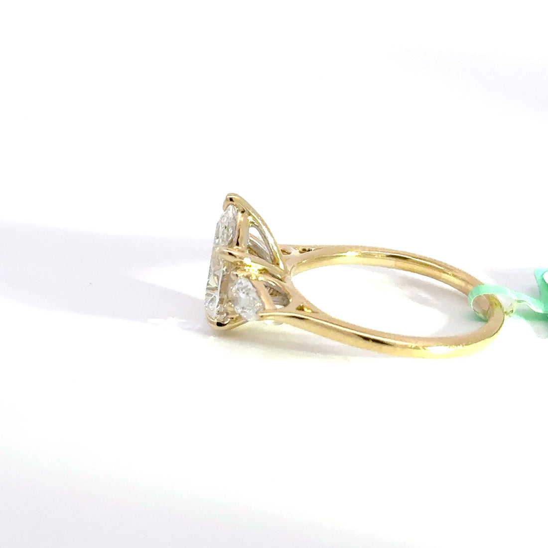2.58 CTW Pear-Cut Lab Grown Diamond Engagement Ring