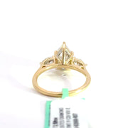 2.58 CTW Pear-Cut Lab Grown Diamond Engagement Ring view 4