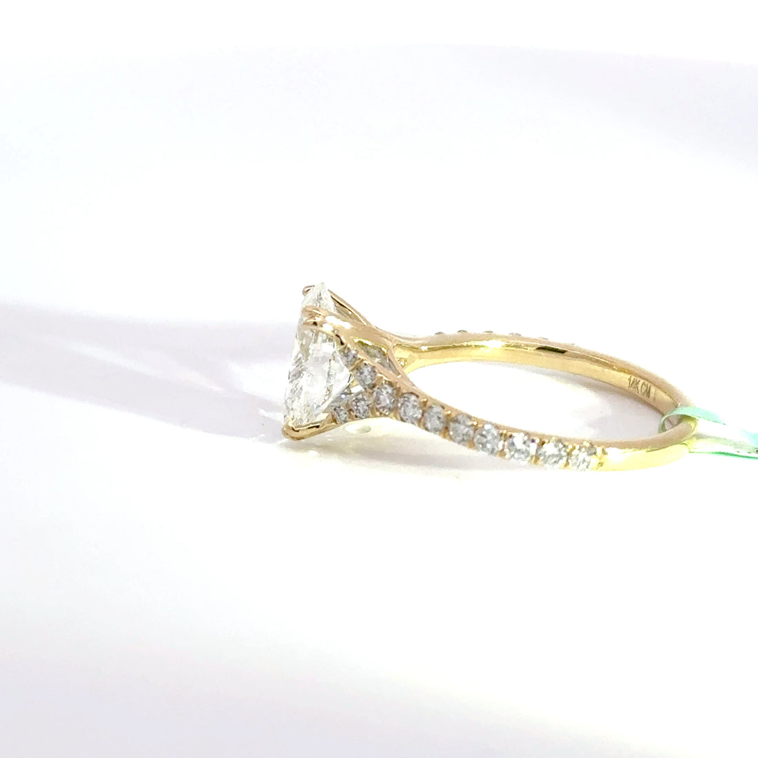 2.53 CTW Oval-Cut Lab Grown Diamond Engagement Ring