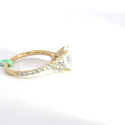 2.53 CTW Oval-Cut Lab Grown Diamond Engagement Ring view 5