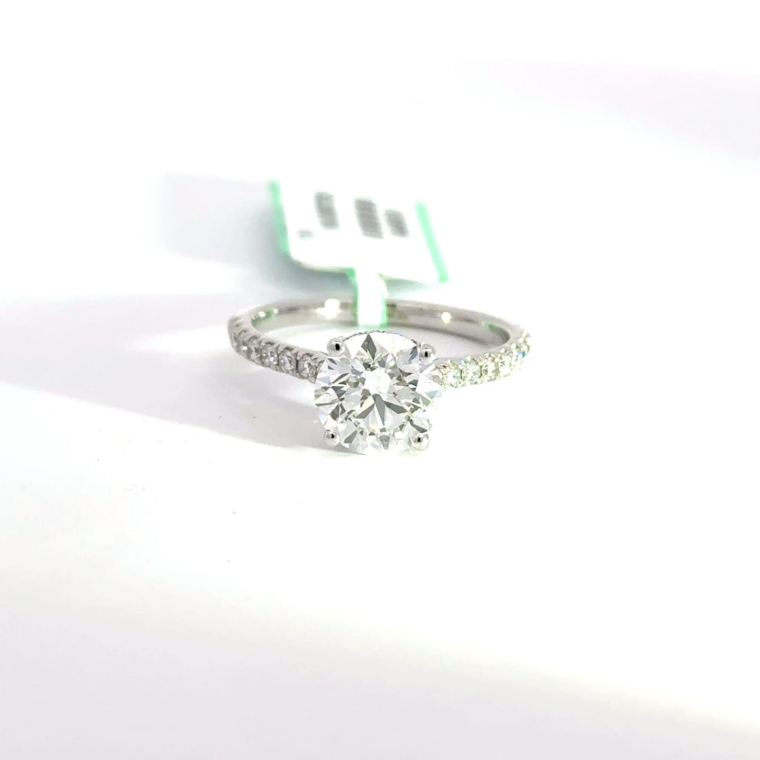 2.35 CTW Round-Cut Lab Grown Diamond Engagement Ring