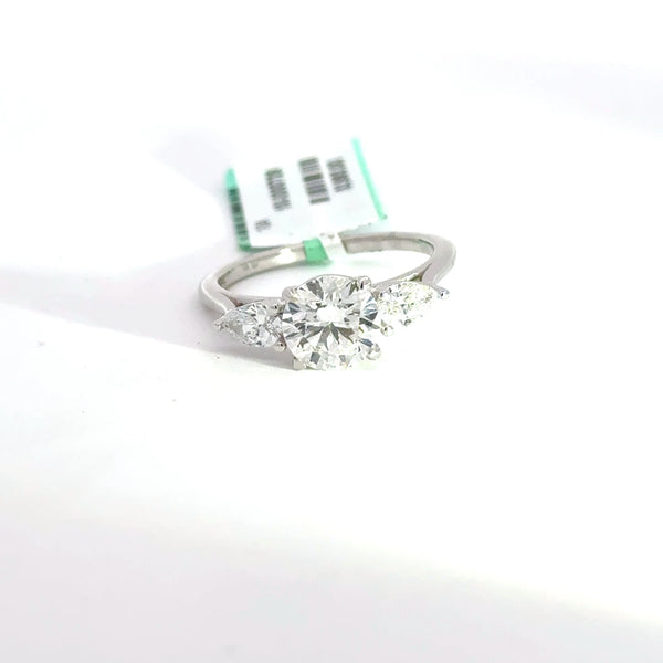 1.92 CTW Round-Cut Lab Grown Diamond Engagement Ring