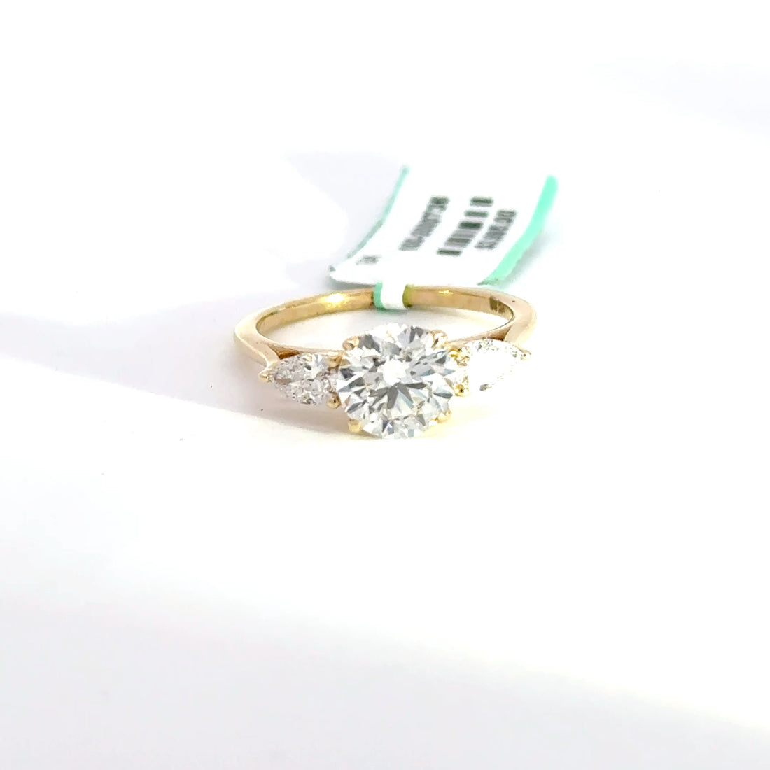 1.96 CTW Round-Cut Lab Grown Diamond Engagement Ring