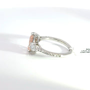 2.15 CTW Pear Pink-Cut Lab Grown Diamond Engagement Ring view 3