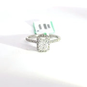 1.39 CTW Radiant-Cut Lab Grown Diamond Engagement Ring view 2