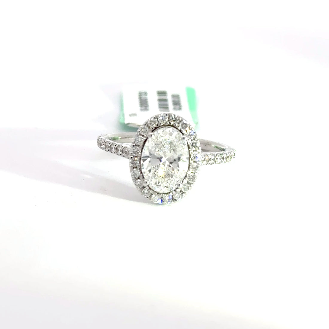 2.00 CTW Oval-Cut Lab Grown Diamond Engagement Ring