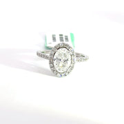 2.00 CTW Oval-Cut Lab Grown Diamond Engagement Ring view 2