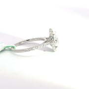 2.00 CTW Oval-Cut Lab Grown Diamond Engagement Ring view 5