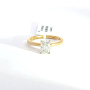 1.06 CTW Radiant-Cut Lab Grown Diamond Engagement Ring view 2