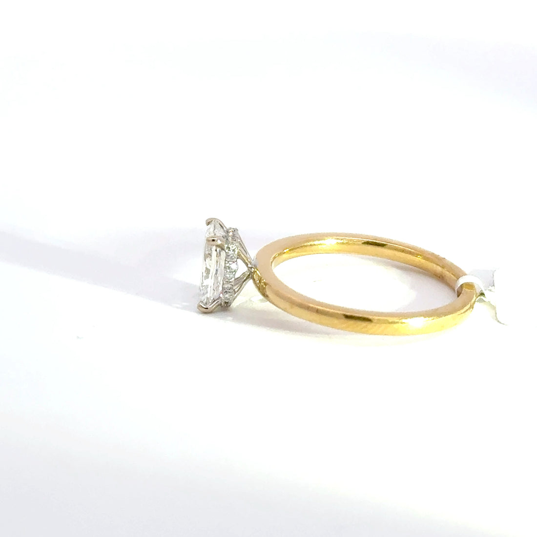 1.06 CTW Radiant-Cut Lab Grown Diamond Engagement Ring