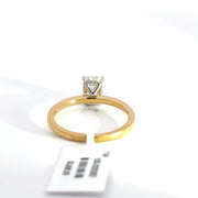 1.06 CTW Radiant-Cut Lab Grown Diamond Engagement Ring view 4