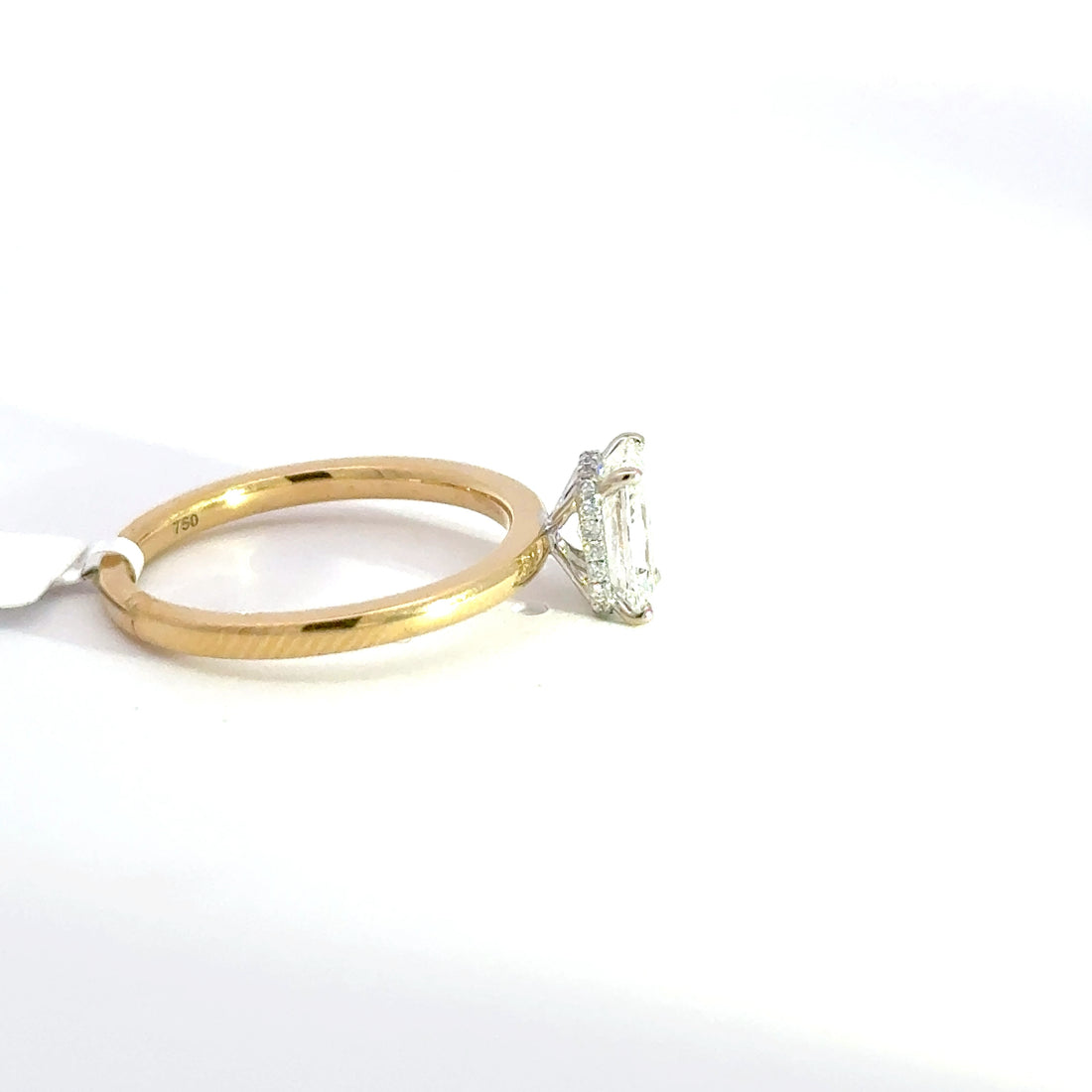1.06 CTW Radiant-Cut Lab Grown Diamond Engagement Ring