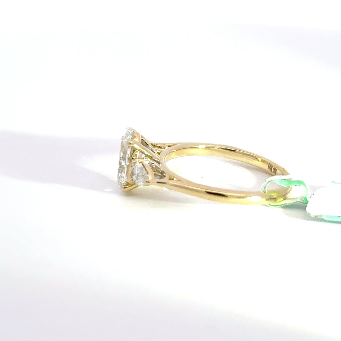 1.85 CTW Oval-Cut Lab Grown Diamond Engagement Ring