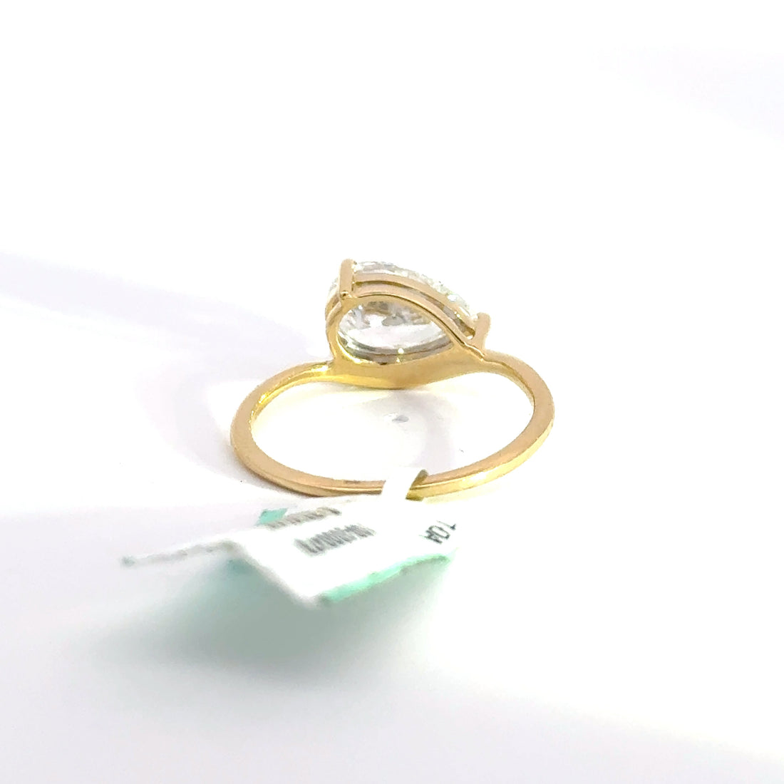 1.54 CTW Pear-Cut Lab Grown Diamond Engagement Ring