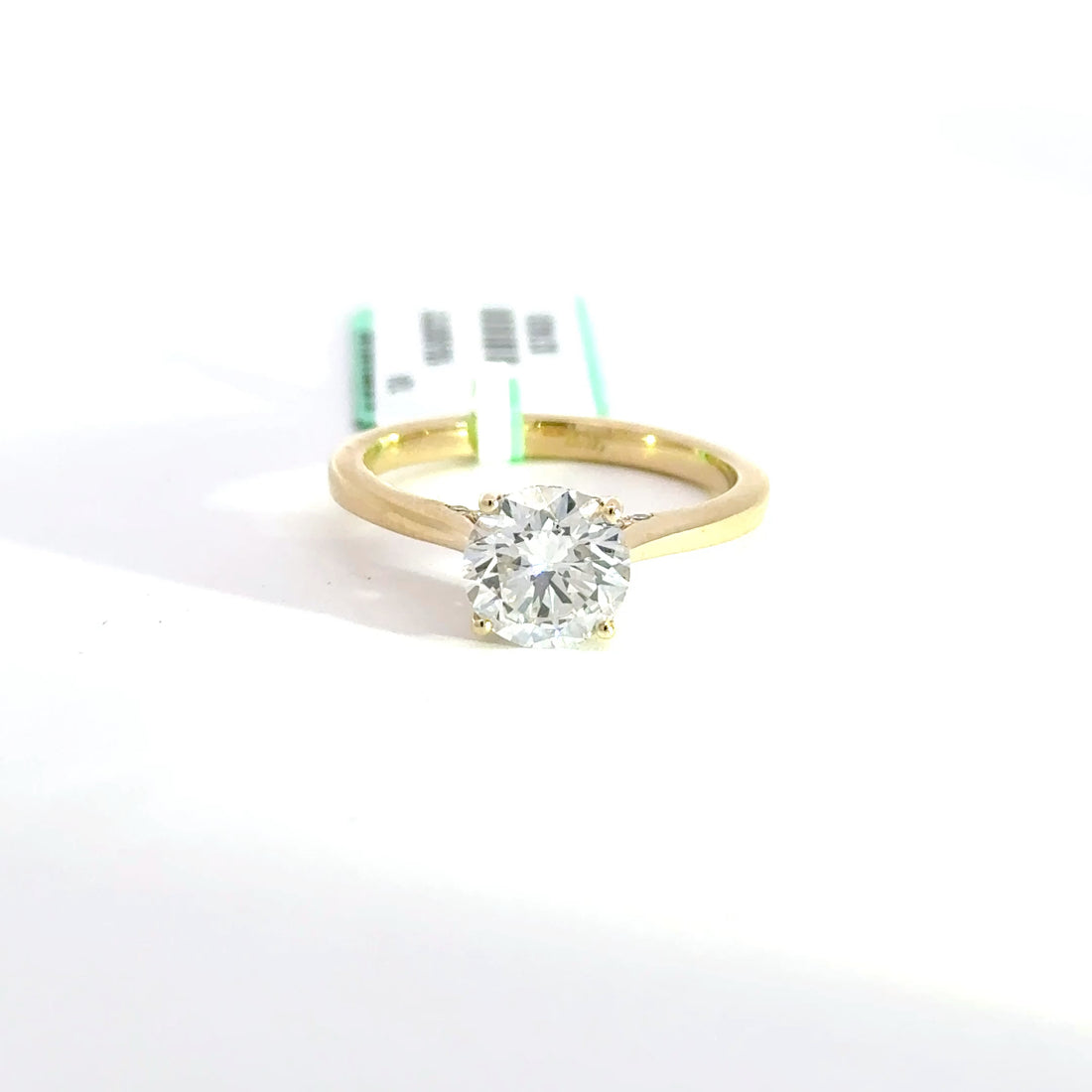 1.69 CTW Round-Cut Lab Grown Diamond Engagement Ring