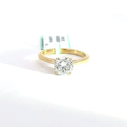 1.69 CTW Round-Cut Lab Grown Diamond Engagement Ring view 2