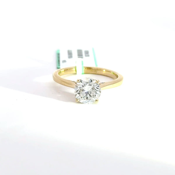 1.69 CTW Round-Cut Lab Grown Diamond Engagement Ring