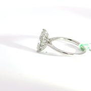 1.65 CTW Marquise-Cut Lab Grown Diamond Engagement Ring view 3
